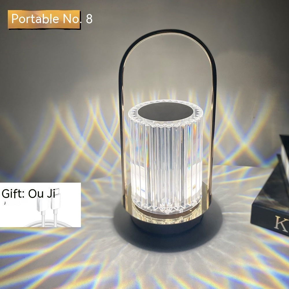 Metal Portable Ambience Light – Stylish Bedside Lamp for Cozy Home Decor