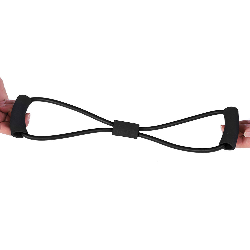 Resistance Stretch Rubber Band – Training Rope Tube for Workout, Yoga & Gym (Black)