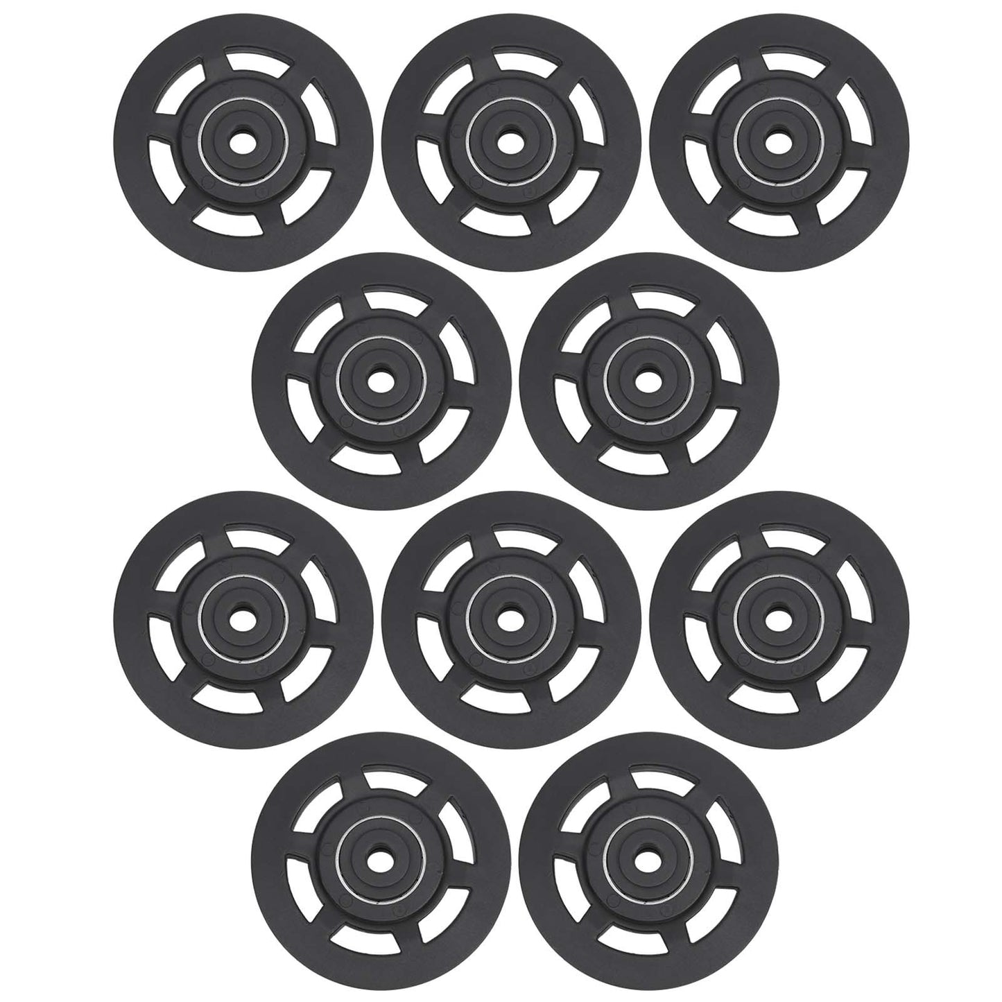 10Pcs 95mm Universal Nylon Bearing Pulley Wheels – Replacement for Gym & Fitness Equipment