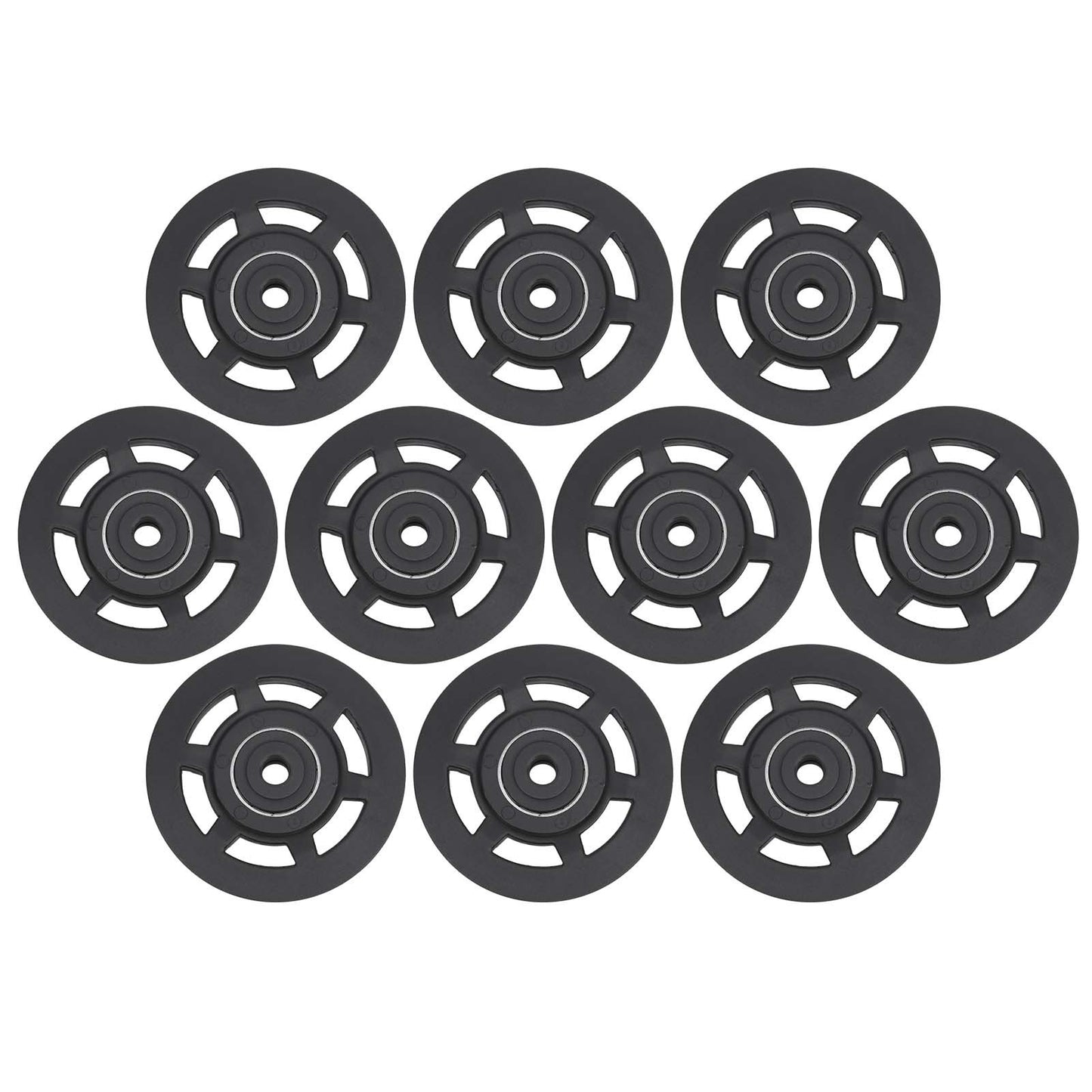 10Pcs 95mm Universal Nylon Bearing Pulley Wheels – Replacement for Gym & Fitness Equipment