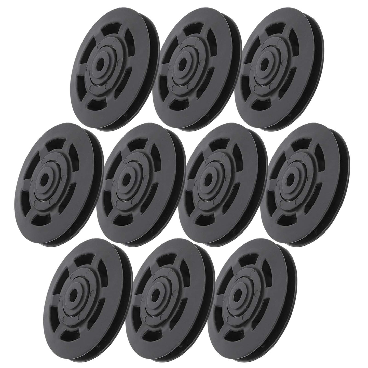 10Pcs 95mm Universal Nylon Bearing Pulley Wheels – Replacement for Gym & Fitness Equipment