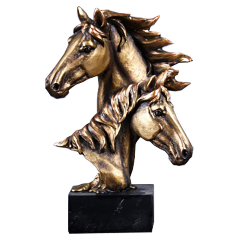 Trongwell Bronze Horse Sculpture – Elegant Home Decor Statue