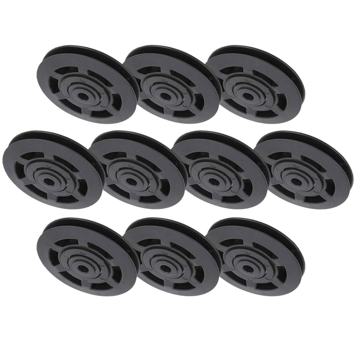 10Pcs 95mm Universal Nylon Bearing Pulley Wheels – Replacement for Gym & Fitness Equipment