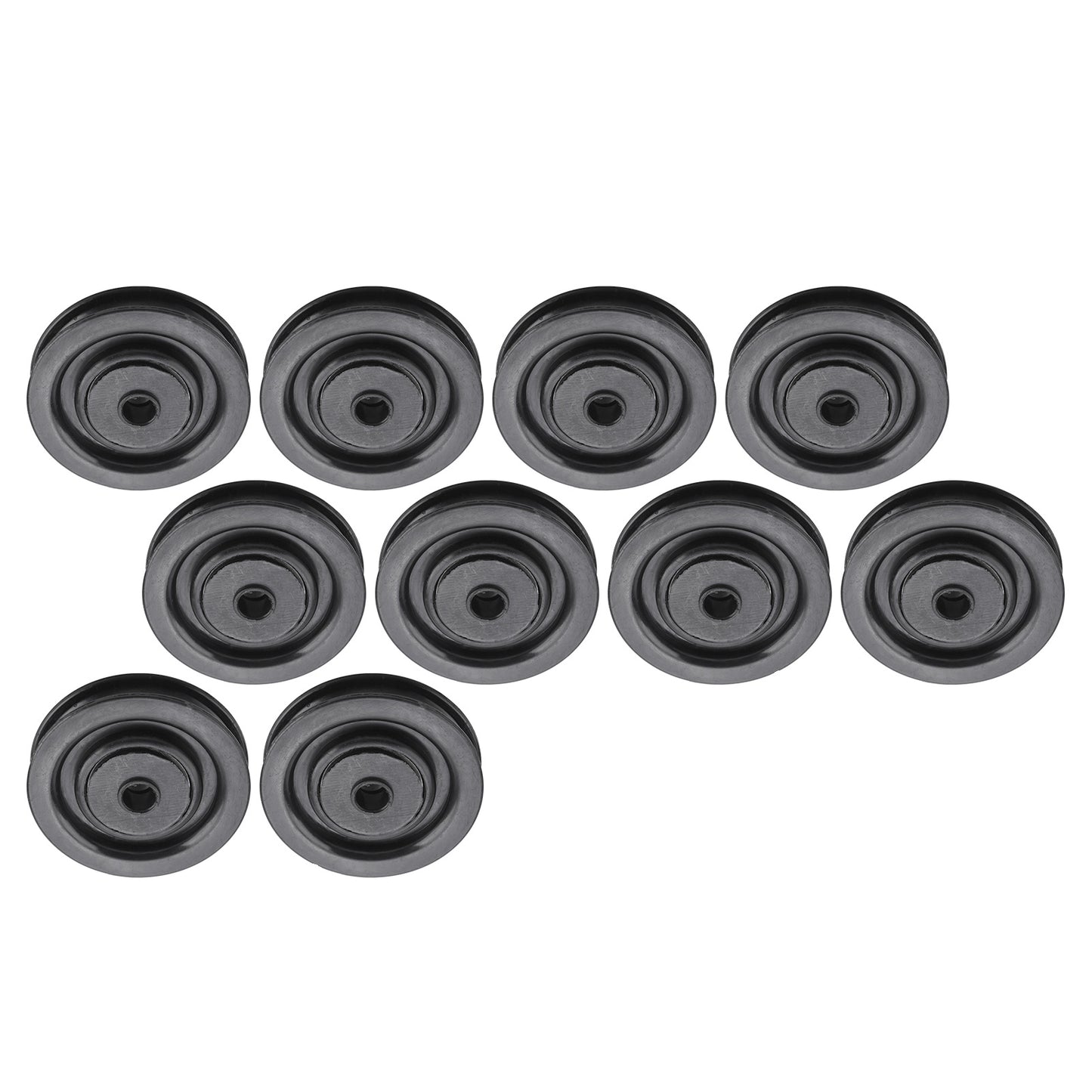 10Pcs Universal Pulley Wheels – 75mm Nylon Bearing Core for Fitness Hoisting Equipment