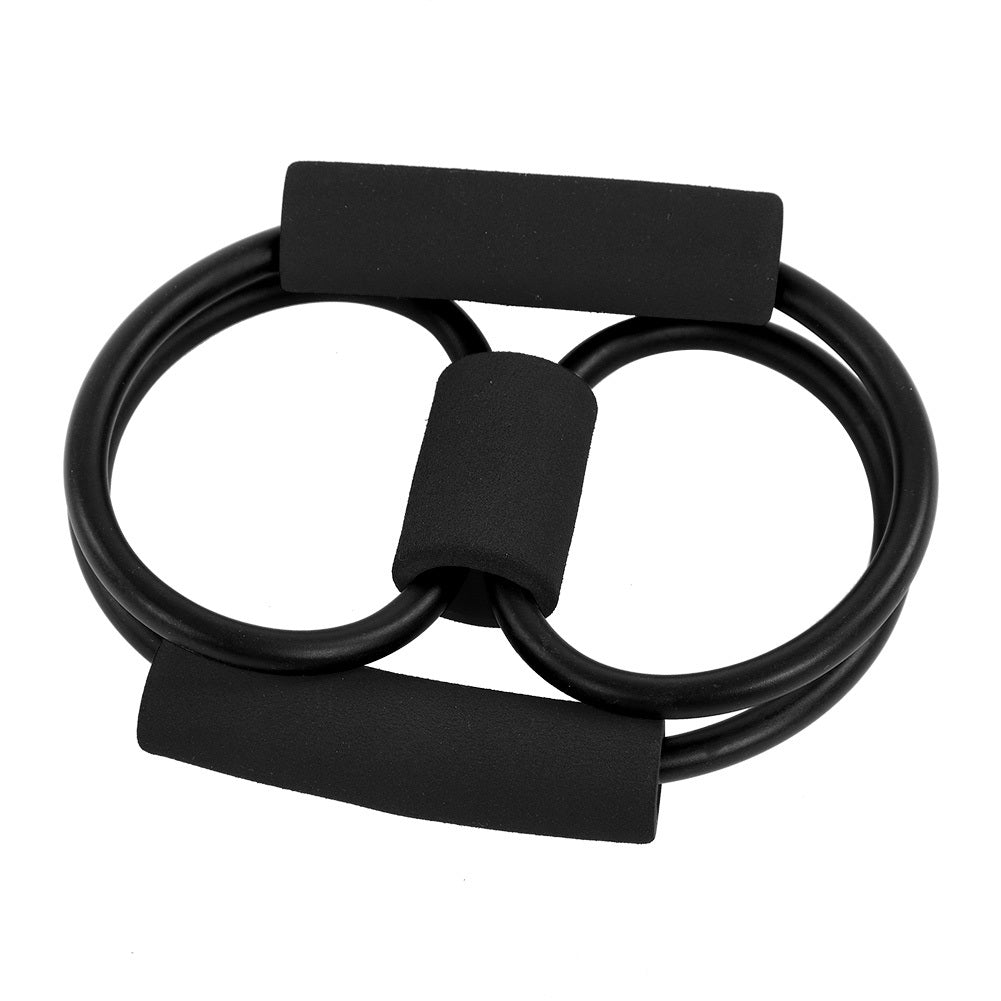 Resistance Stretch Rubber Band – Training Rope Tube for Workout, Yoga & Gym (Black)