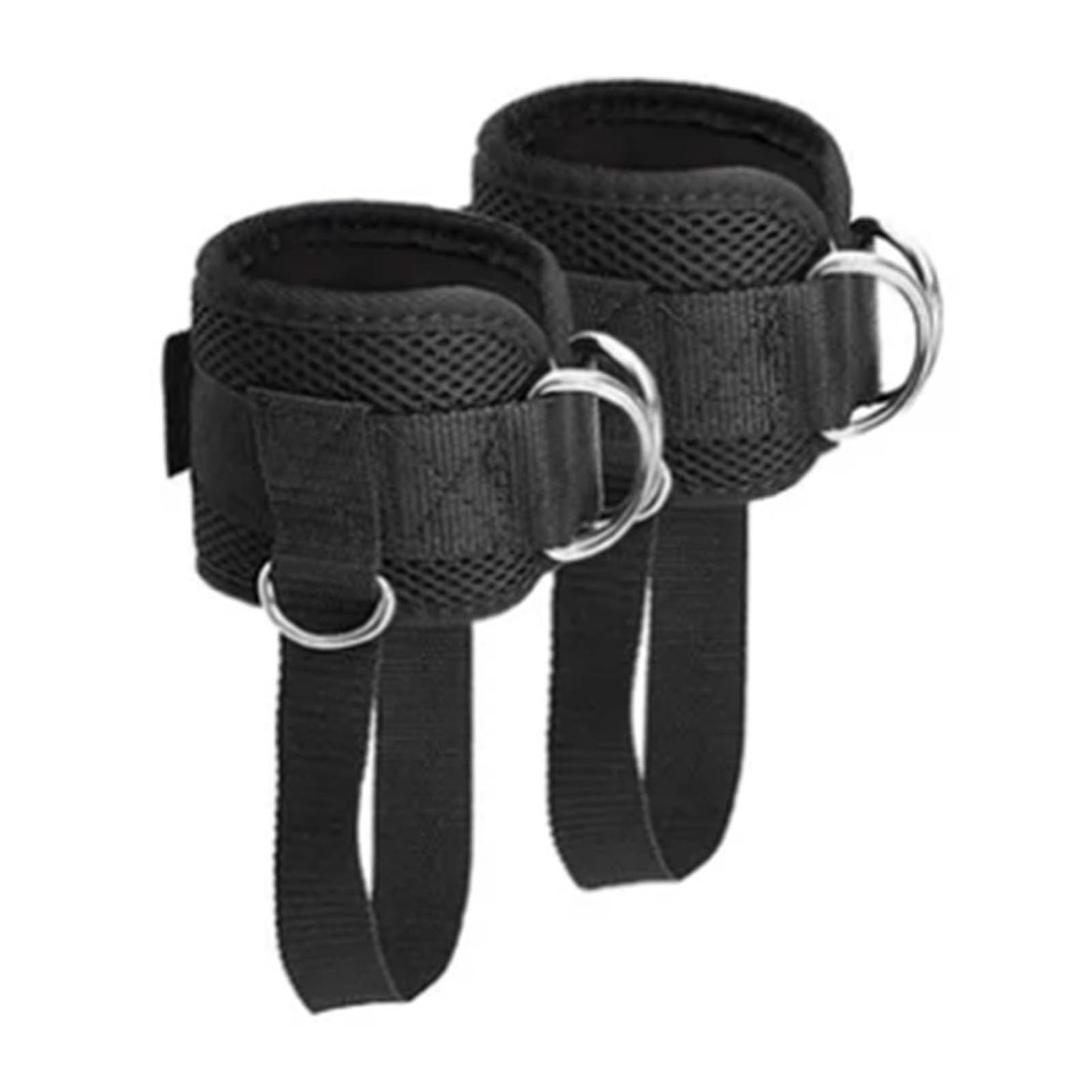 1 Pair Ankle Straps for Cable Machine – Adjustable Ankle Cuffs with Reinforced D-Rings for Leg & Glute Workouts
