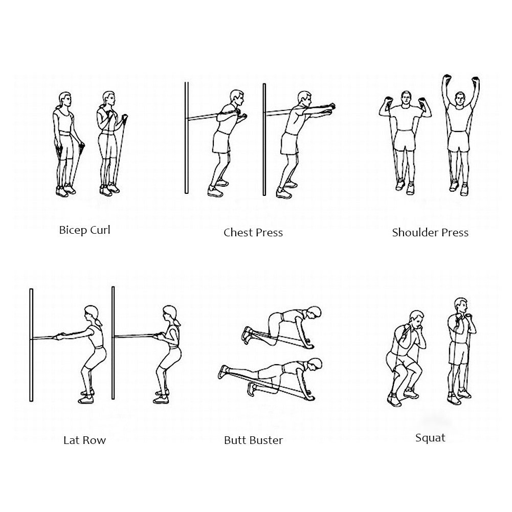 10pcs Resistance Band Set – Anti-Snap Exercise Tubes & Latex Bands for Fitness Training