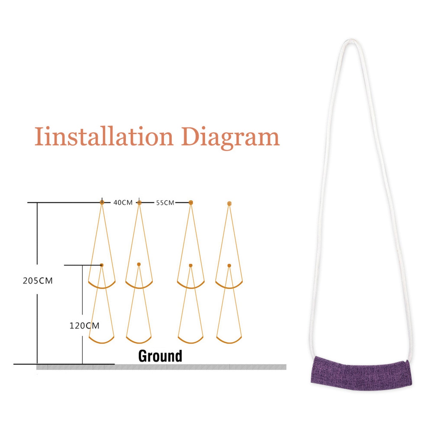 Durable Yoga Wall Rope – 13mm Auxiliary Training Aid for Strength & Flexibility