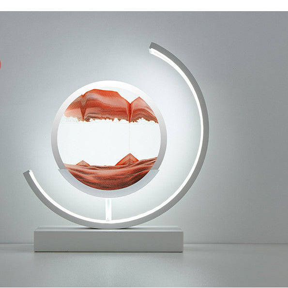 Luxury 3D Quicksand Painting LED Lamp – Elegant Business Gift & Home Décor