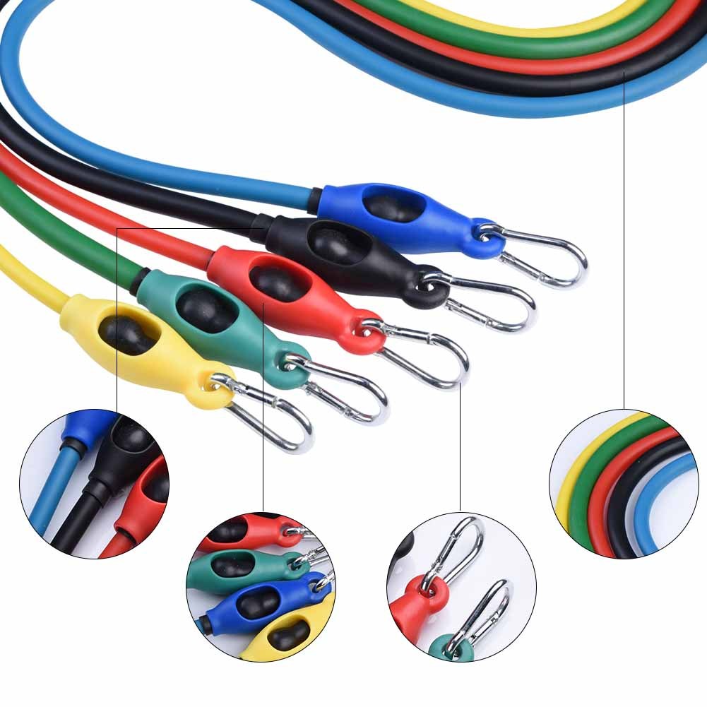 10pcs Resistance Band Set – Anti-Snap Exercise Tubes & Latex Bands for Fitness Training