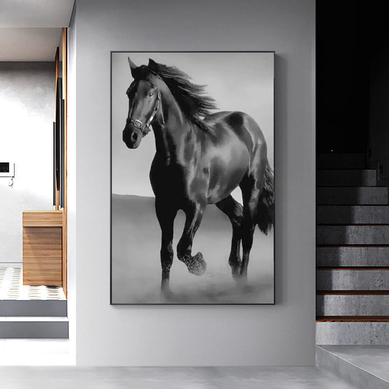 Dark Horse Canvas Wall Art – Bold & Elegant Home Decor