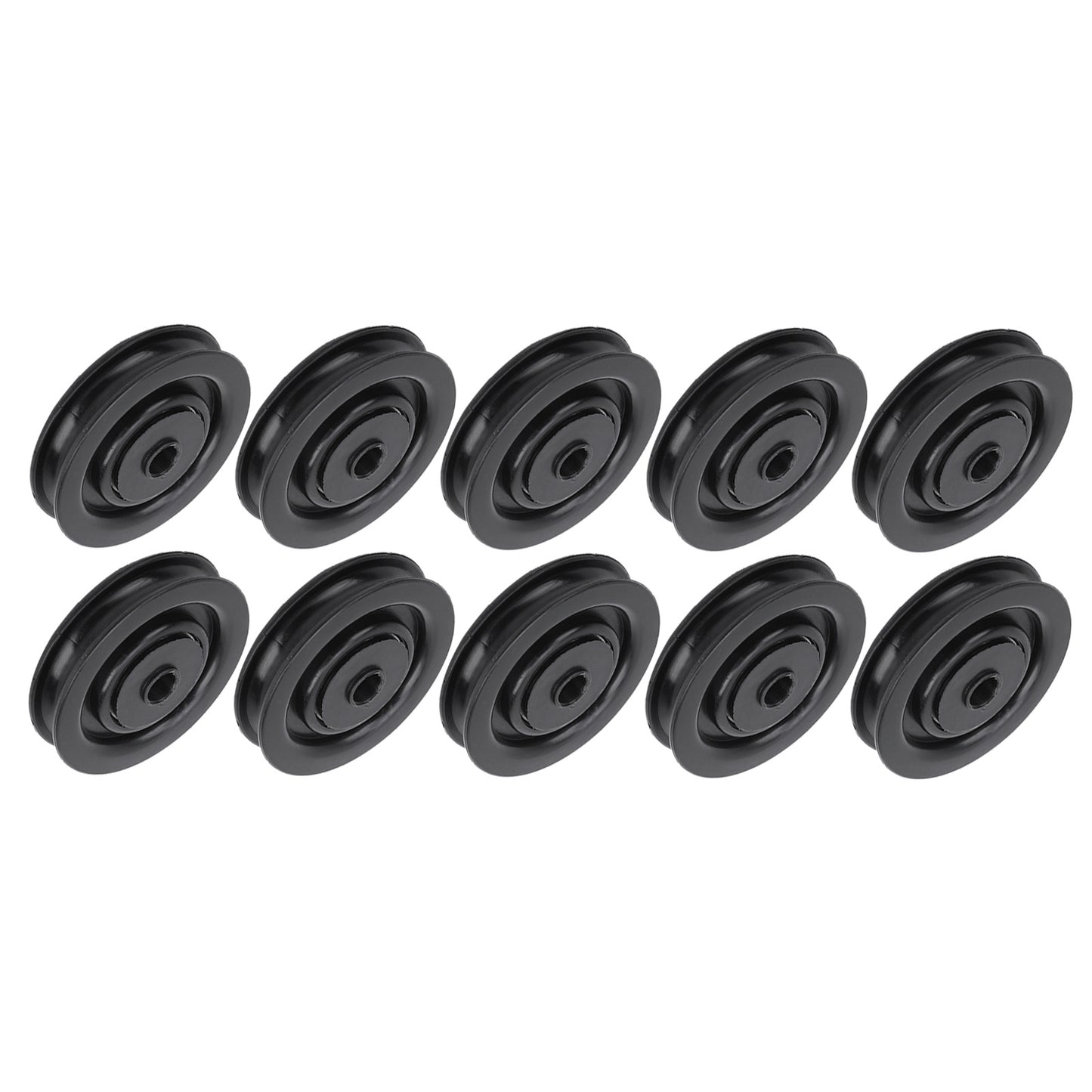 10Pcs Universal Pulley Wheels – 75mm Nylon Bearing Core for Fitness Hoisting Equipment