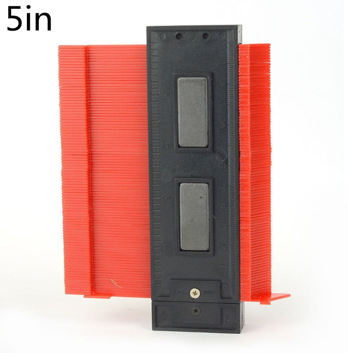 Radial Ruler Contour Gauge – Precise Profile Measuring Tool for Accurate Cuts