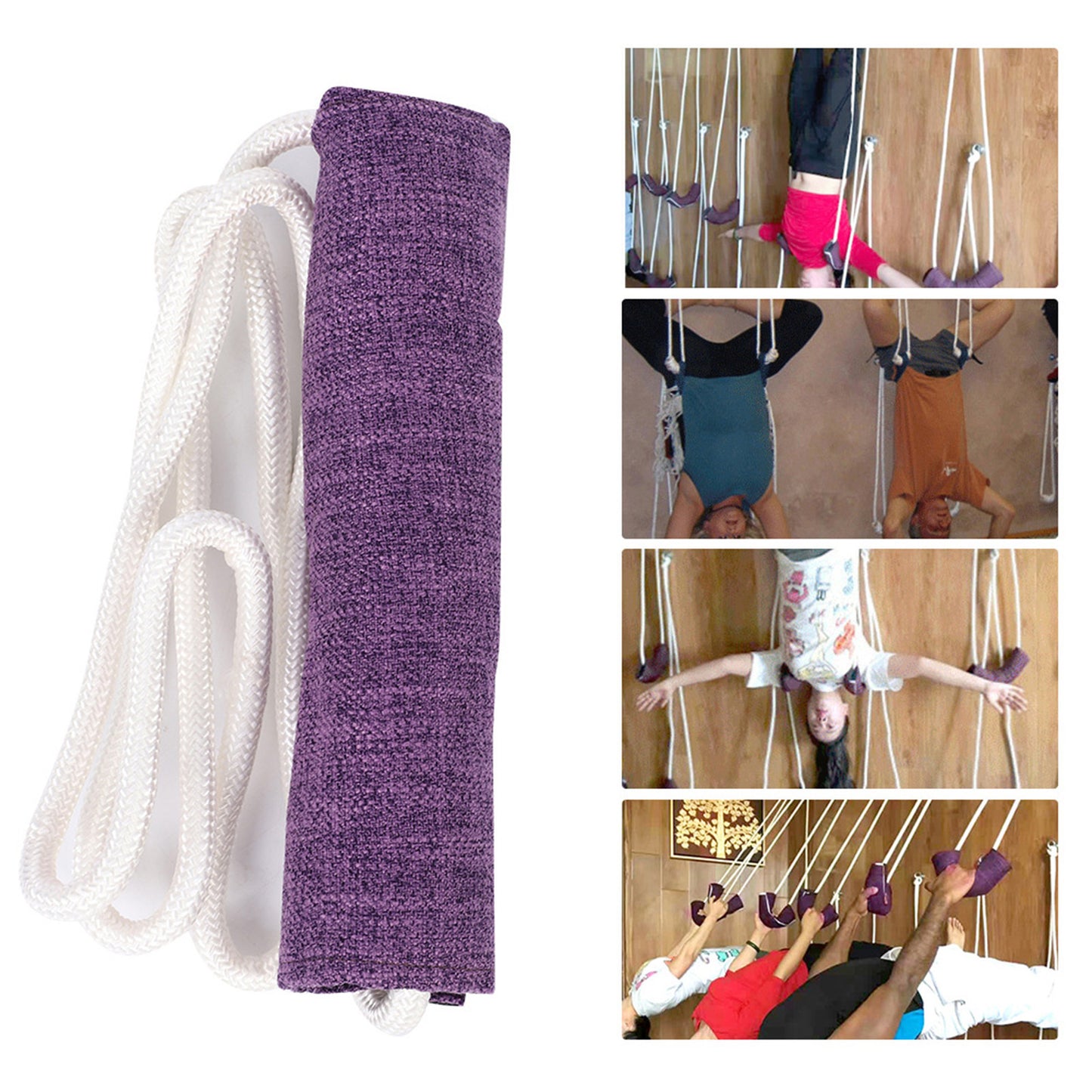 Durable Yoga Wall Rope – 13mm Auxiliary Training Aid for Strength & Flexibility