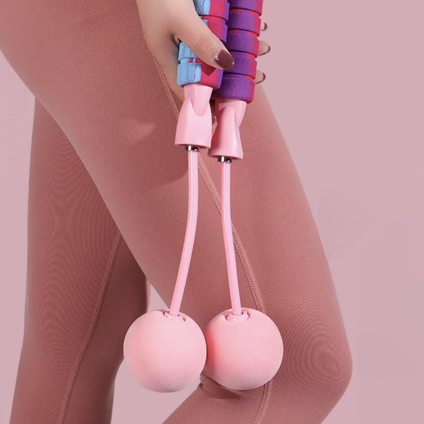 2-in-1 Adjustable Ropeless & Weighted Jump Rope – Cordless Skipping for Cardio, CrossFit & Fitness